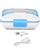 KMjungu Portable Electric Heated Food Warmer Heater Stainless Steel Inner Pot Lunch Box,Sealed Crisper Fridge Preservation Case,Microwavable Safe,For Picnic&amp;School&amp;Work Blue