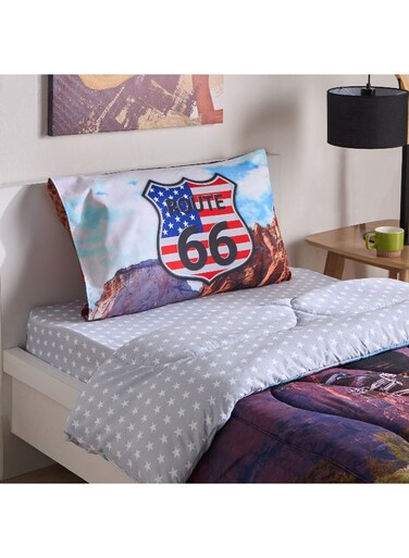Box Gaming Biker 2-Piece Single Microfibre Comforter Set 220 x 135 cm