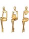 Modern Golden Bookshelf Decor Set, 3PCS Gold Statues for Home, Office, and Living Room - Stylish Thinker Figurines for Desk, Table, and Shelf Display, Collectible Resin Statue, Figurines Accent