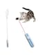 NeoStyle 3 in 1 Cat Laser Toy,Interactive Cat Feather Toy,Feather Teaser,Cat Toy Stick,Cat Wand Toys for Indoor Cats,Cat Wand Toy,Tease Cat Supplies (Laser Feather)