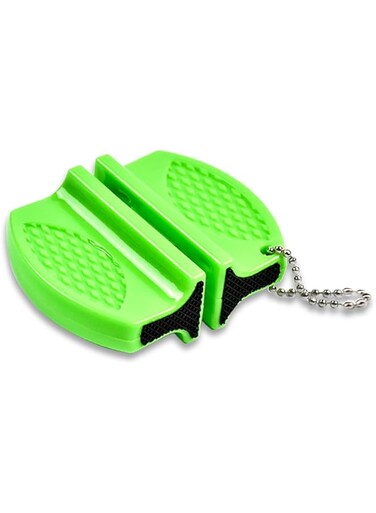 TERRIFI Knife Sharpener Mini Kitchen Blade Sharpening Tool to Restore Non-Serrated Knife, Portable Double-Sided Knife Sharpening Gadget for Hardened Knives Global Bread Knives Hunting Knives Scissor