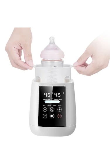 Digital Baby Bottle Warmer and Steriliser, 9-in-1 Multi-Function with LCD Display, Fast Warming.