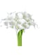 DELFINO Calla Lily Fake White Flowers Wedding Bouquet Artificial Real Touch Latex Flowers Home Wedding Party Decor 20Pcs (White)