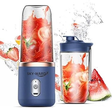 SKY-WARD Portable Juicer Blender, Mini Blenders, 400 ml, Electric, For Milkshakes Smoothies, Travel Office Sports,