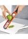 2-In-1 Creative Vegetable Grater - Handheld Shredder For Ginger &amp; Vegetables, Stainless Steel Blades With ABS Handle, Orange Kitchen Tool 28.5*5.7*4.3cm
