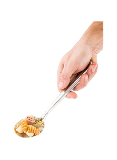 Perforated Buffet Spoon, Perforated Serving Spoon - Stainless Steel - 9" - 1Ct Box - Met Lux - Restaurantware