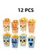 Disposable Paper Popcorn Box - Blue Dog Theme Birthday Party &amp; Baby Shower - Cartoon Dog Theme Birthday Party Pack Popcorn Box