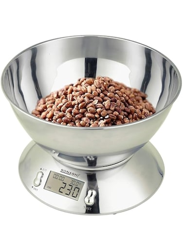 SONASHI SKS-003 Kitchen Scale- Stainless steel bowl scale w/Alarm Timer, Temperature Indicator   Home Appliance