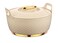 MAJESTIC GOLD CASSEROLE DLX 5000 ML-BEIGE   Super PU Insulation Hot Pot with Stainless Steel Inner Casing   Serving Dishes with Lids   Hot Food Storage Container &amp; Warmers