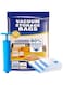A&amp;F's Store Vacuum Storage Bags   6 Pack (1Jumbo+2Large+2Medium)   Blue Plastic Rectangular Storage Bags with Leak-proof Valve for Bedding, Clothes, Pillows, Blankets, Travel &amp; Home Organization