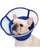 Kuoser Dog Elizabethan Collar Dog Cone Protective Collar Adjustable Breathable Lightweight Post-Surgical Recovery Collar Wound Protection Wound Lick Prevention Scratch Prevention(RoyalBlue,S)