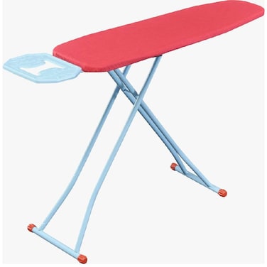 30x 100cm 300 0 C-Resistant Silicone ironing Pad Steam-permeable Monoblock sheet Metal Table Comfortable iron Holder Heat Resistant Fabric All Electrostatic baked Paint Adjustable Table Height Red