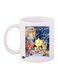 Sonic Video Game Printed Coffee Mug White/Yellow/Orange