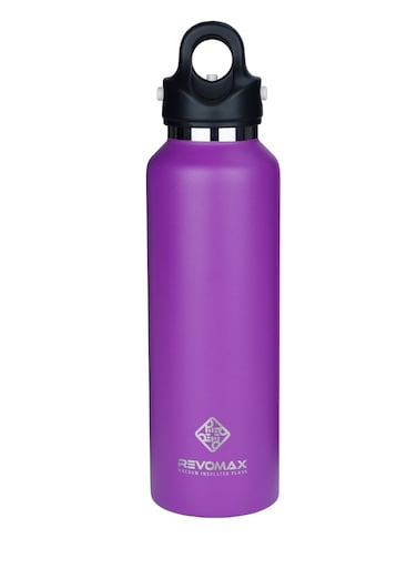 Double Walled Vacuum Insulated Water Bottle, Copper Plated, Insulated Thermos Flask, Twist-Free Cap, 18/8 Stainless Steel, BPA-free, Phthalate-free, No Flavour-Staining, 20oz/592ml, Lilac Purple