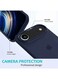 Mobcos iPhone 17 Air Dark Blue Elite Logo Premium Silicone Magnetic Wireless Charging Case for iPhone   Silky Soft Touch   Military-Grade Shockproof Protection   Strong Magnetic Compatibility   Luxury Slim Cover