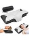 Memory Foam Neck Pillow, Ergonomic Cervical Sleeping Neck Pillow, Neck Support Pillow for Shoulder and Neck Pain Relief, Orthopedic Pillow for Side Sleeping with Washable Cover (d-Black)