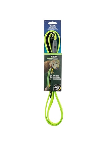 Nite Ize Nitedog Rechargeable Led Leash, Usb Rechargeable 5 Foot Light Up Dog Leash W/Padded Handle, Lime