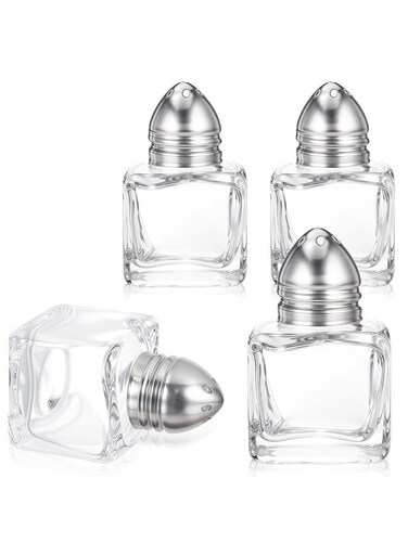 Pcs Mini Salt and Pepper Shakers,0.5 oz Mini Salt Shaker and Pepper Shakers Bulk for Kitchen Restaurant Travel Camp
