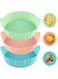 3Pcs Silicone Air Fryer Liners, Reusable Baking Cups, Pastry Cake Molds, Air Fryer Accessories for Cooking, Easy Cleanup, Heat-Resistant Oven Pan Inserts, Versatile, Reusable, Microwaves, &amp; Freezers