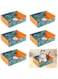 Cxqbsmy Disposable Litter Boxes for Cats, 5 Pcs Foldable Portable Cat Litter Box Trays for Kitty, Double Layer Waterproof and Leakproof Large Size Travel Litter Box for Outdoor, 11.8 x 15 x 4.7 Inch