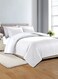 Linen Plain King Duvet Cover 220X240Cm White