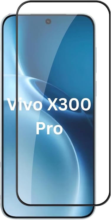 Screen Protector Designed for Vivo X300 Pro 2025, Full Glue, Bubble Free, Anti-Scratch, Anti-Fingerprint, 9H Hardness 3D Curved Edge Tempered Glass Screen Protector for Vivo X300 Pro