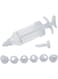 Cake Decorating Icing Syringe Set &acirc;&euro;&ldquo; 7 Nozzle Tips for Baking and Dessert Decoration