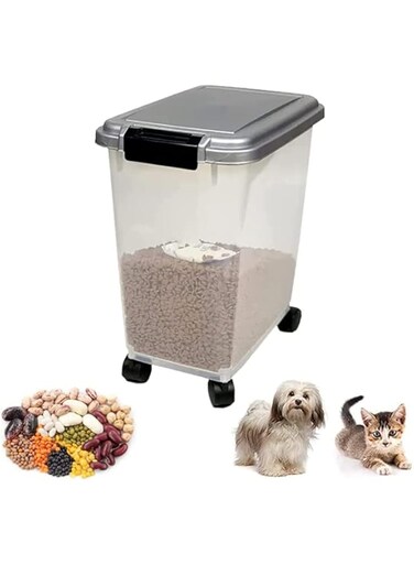 NC Portable Airtight Pet Food Container with Wheels - 20L