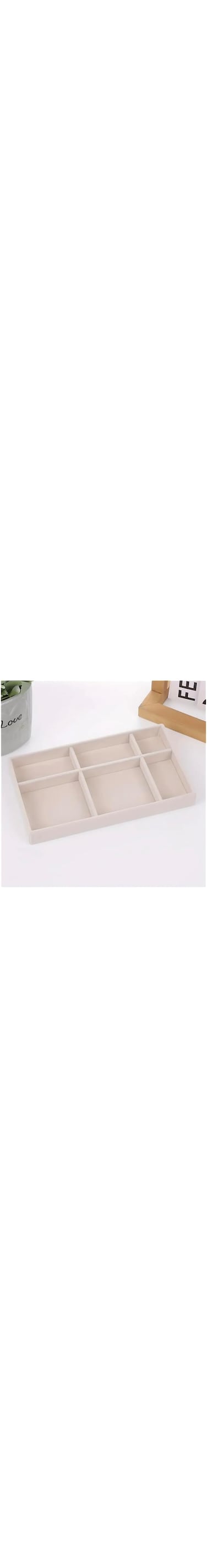 1 pc with 6 grid tray Jewelry Display Organizer Tray &ndash; Elegant Storage for Earrings, Rings &amp; Bracelets 254