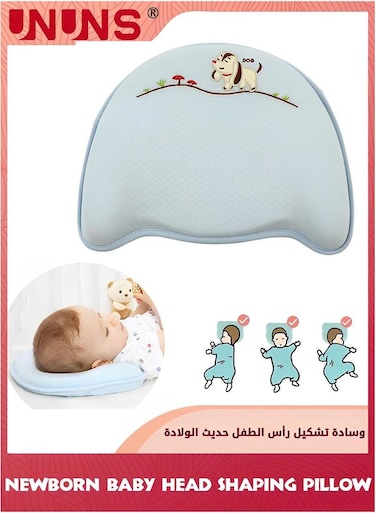 Infant Support Head Pillow,Baby Toddler Pillow,Newborn Baby Shaping Pillow,Soft Sleep Pillow For Small Boys Girls,Baby Memory Foam Nursery Cushion 0-12 Months