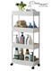 4-Tier Storage Trolley Racks