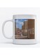 Old City Printed Mug White/Blue/Brown