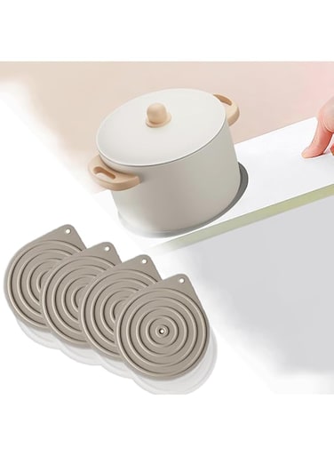 4 Piece Microwave Plate Warmer, Food Warming Mat, Multi-Purpose Silicone Food Warmer, Microwave Non-Slip Silicone Mat, Warming Plate, Perfect for Oven Hot Pot Dinner Cooking