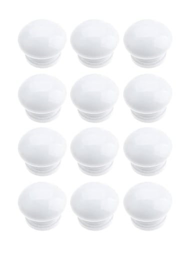 12 Pack Round Wood Cabinet Knobs Door Drawer Knobs Dresser Drawer Handles Knobs