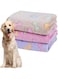 Aputue Dog Blanket, 3 Pack Paw Print Pink Pet Dog Blanket for Small Medium Large Dog Puppy Cat Paw Blanket, Soft Fluffy Fleece Puppy Blankets for Small Dogs Girl Supplies (76x52cm)