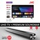 55-Inch 4K UHD Android 13 Smart TV with Quad-Core Processor, 60Hz, HDR, Wide Viewing Angle Paired with 2.0 Channel 30W Soundbar, Bluetooth, USB, FM Radio - LT-55N775+SOUNDBAR Black