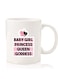 Premium Quality Two Sided Printed Coffee Mug Tea Cup For Home Office, Kids Men Women Baby Girl Princess white