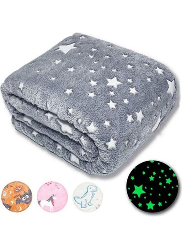in The Dark Throw Blanket Cotton Grey 127*152cm