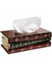Antique Book Design Wood Bathroom Facial Tissue Dispenser Box Cover/Novelty Napkin Holder