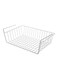 Under Shelf Storage Organizer Basket White 450grams