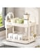 ANTOLE Dish Drying Rack,2-Tier Mugs Drying Rack Cups Holder Bottle Drying Rack,Countertop Spice Rack,Cabinet Organizer Shelf, Dish Drying Stand for Knives,Spoons,and Forks