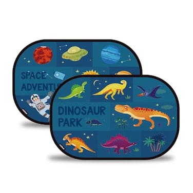 Mideer Window Shade For Kids, Adventure Theme, UV Protection, Sunshade, Easy Install, Fun, Design, Child Safety, Sun Protection, Cool Interior, Travel Accessory, Portable, Roll-Up, Adjustable