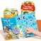 Mideer Reusable Puffy Sticker Book For Kids 2-4, Waterproof Sensory Play Activity Book For Toddlers (The Busy Animal Town)