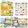 Mideer Reusable Sticker Book For Kids 2-4, Waterproof Puffy Stickers For Toddlers 1-3, Educational Sensory Play Activity (The Bustling Traffic)