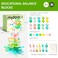 Mideer Floral Balance Blocks For Kids - Enhance Focus And Fine Motor Skills, 360&deg; Stacking Fun With Educational Accessories, Ideal For Home Play, Sorting, Letters &amp; Numbers Learning Toy