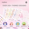 Mideer Nail Stickers - 300 Stickers For Kids - 4 Unique Styles: Glitter, Glow In The Dark, Laser, Diamond - Easy Peel, Sweat &amp; Water Resistant, Durable Material, Rounded Edges (Dessert Party)