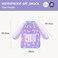 Mideer Waterproof Art Smock For Kids - High-Density Fabric, Stain-Resistant, Easy Clean, Lightweight &amp; Breathable, Soft Elastic Cuffs, Velcro Closure, Deep Pockets, Skin-Friendly Art Apron