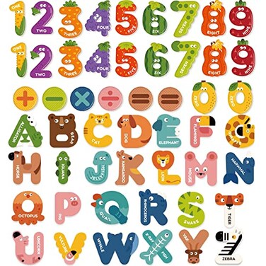 Mideer Large Magnetic Letters, Kids Alphabet Magnets, ABC Refrigerator Magnets, Kids ABC Learning, Fridge Magnets, Preschool Learning &amp; Educational Toys For 3 Year Olds (Letters &amp; Numbers)