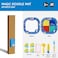 Mideer Magic Doodle Mat - Water-Based Reusable Drawing Mat For Kids, 80x80cm, Complete Art Set w/Brush, Stamps, Rollers, Odor-Free Canvas, Roll-Up For Easy Storage (Sports Day)