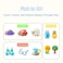 Mideer Maize Mosaic Blocks - All-Natural Corn Starch Blocks, No Glue Needed, 12 Colors, Creative Guide Cards, Whiteboard &amp; Pen, Fun Learning For Numbers, Alphabets &amp; Shapes (1000 Pieces)
